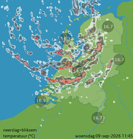 KNMI Neerslagradar